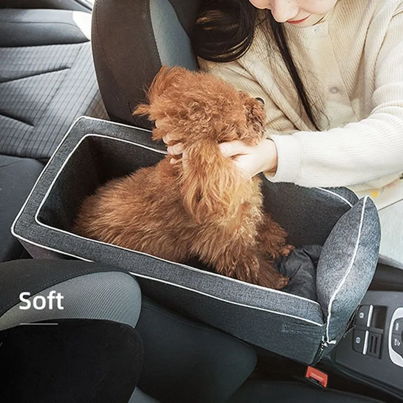 *Fast Shipping* Dog Car Seat Bed Car Central Dog Car Seat Bed Portable Dog Carrier for Small Dogs Cats Safety Travel Bag Dog Accessories - Image 3