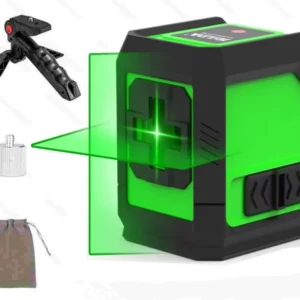 FEIDSIDE Green 2-Line Laser Leveler with Horizontal and Vertical Self Leveling for Building and Home DIY