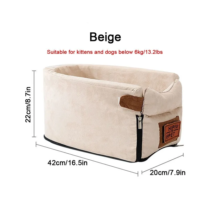 *Fast Shipping* Dog Car Seat Bed Car Central Dog Car Seat Bed Portable Dog Carrier for Small Dogs Cats Safety Travel Bag Dog Accessories - Image 8