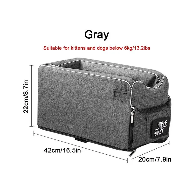 *Fast Shipping* Dog Car Seat Bed Car Central Dog Car Seat Bed Portable Dog Carrier for Small Dogs Cats Safety Travel Bag Dog Accessories - Image 7