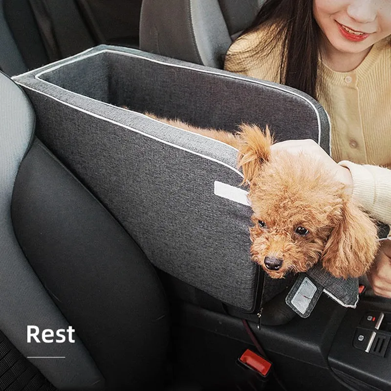 *Fast Shipping* Dog Car Seat Bed Car Central Dog Car Seat Bed Portable Dog Carrier for Small Dogs Cats Safety Travel Bag Dog Accessories - Image 2