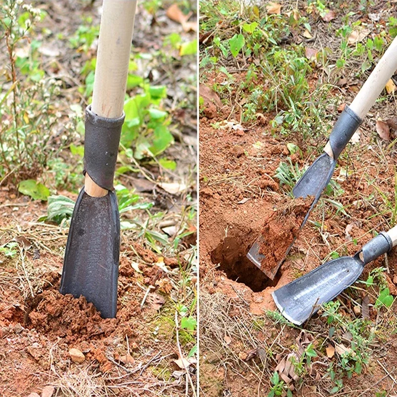 1Pcs Pit Digging Shovel Hand-forged Artifact Tool For Digging Tree Planting Soil Sample Digging Shovel Electric Pole Hole Shovel - Image 6